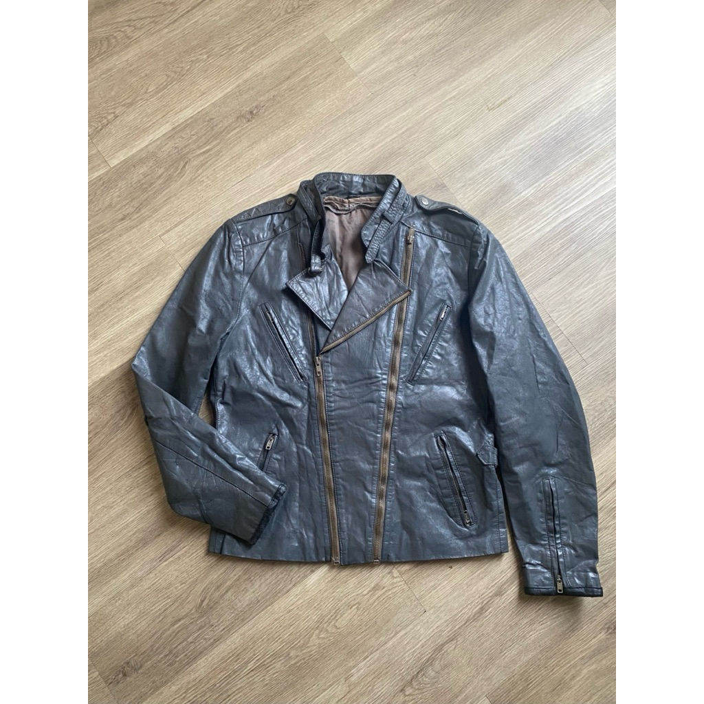 VINTAGE RAMONES & CAFERACER LEATHER JACKET