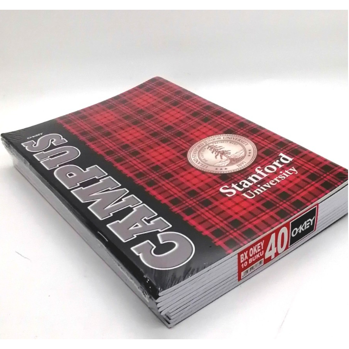 Buku Tulis Box OKEY  Isi 40 Lembar 1 pak 10 Pcs