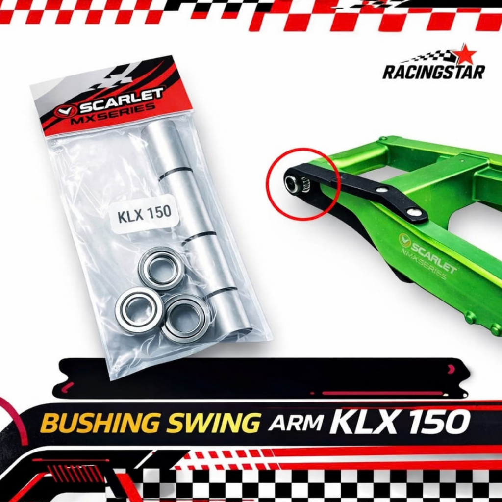 Boshing Swing Arm KLX-150 "Original Scarlet"
