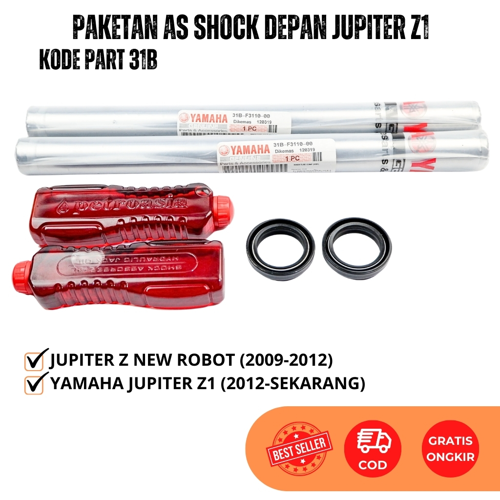 Paket As Shock Depan Yamaha Jupiter Z1 - Jupiter Z New Robot - Bambu Shok Depan Jupiter Robot + Seal