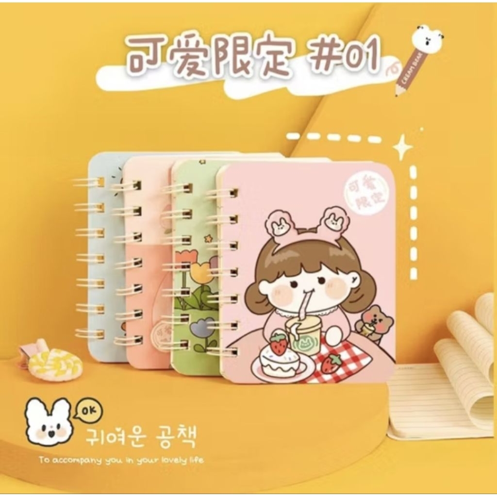 Notes Spiral Mini A7 Notes Kecil Aesthetic