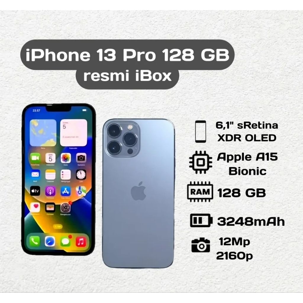 Apple iPhone 13 Pro 128 GB Second Resmi iBox