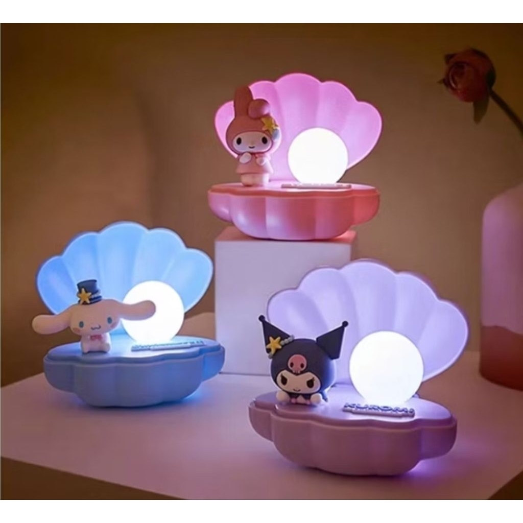 Hello Kitty Indonesia - Miniso x Sanrio Lampu Tidur Night Lamp Lampu Hias Sanrio Ocean Pearl Shell M