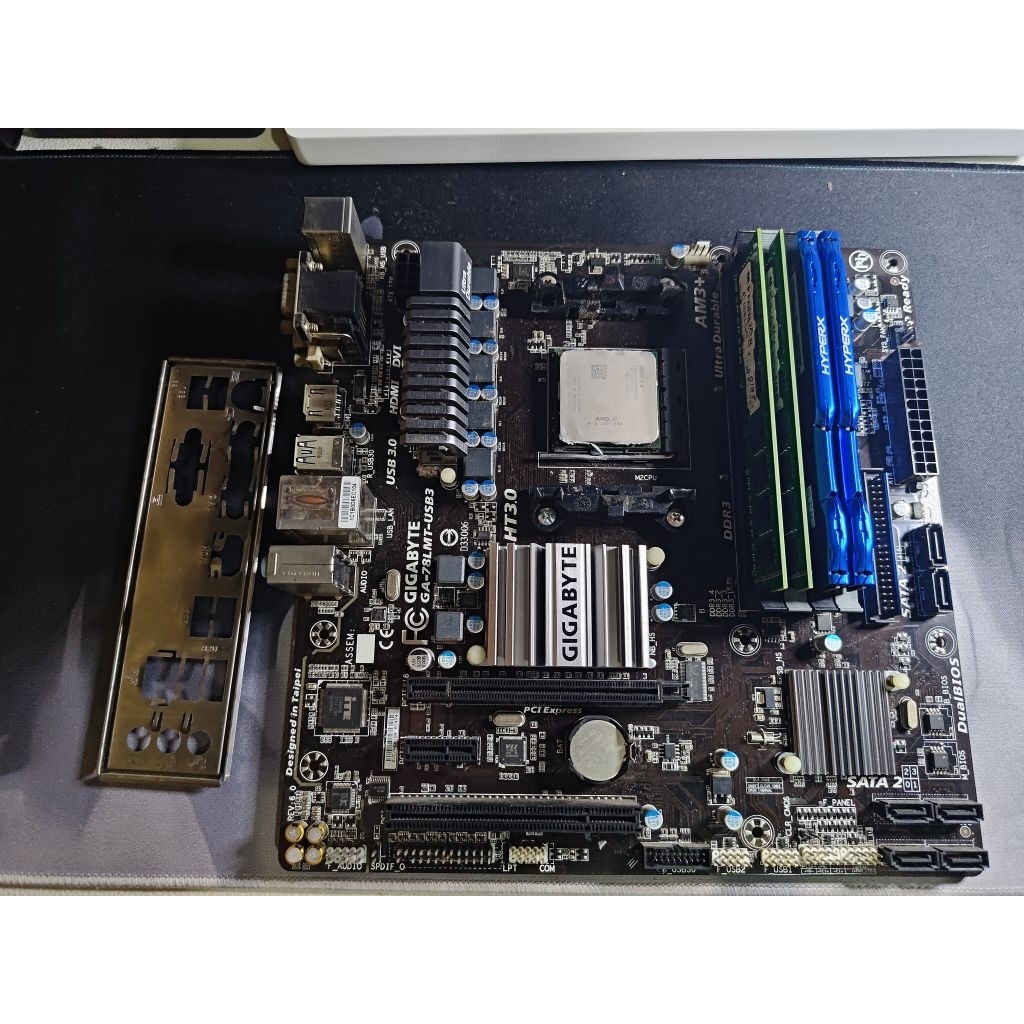 Bundle Mobo am3+,  FX6300, RX 580