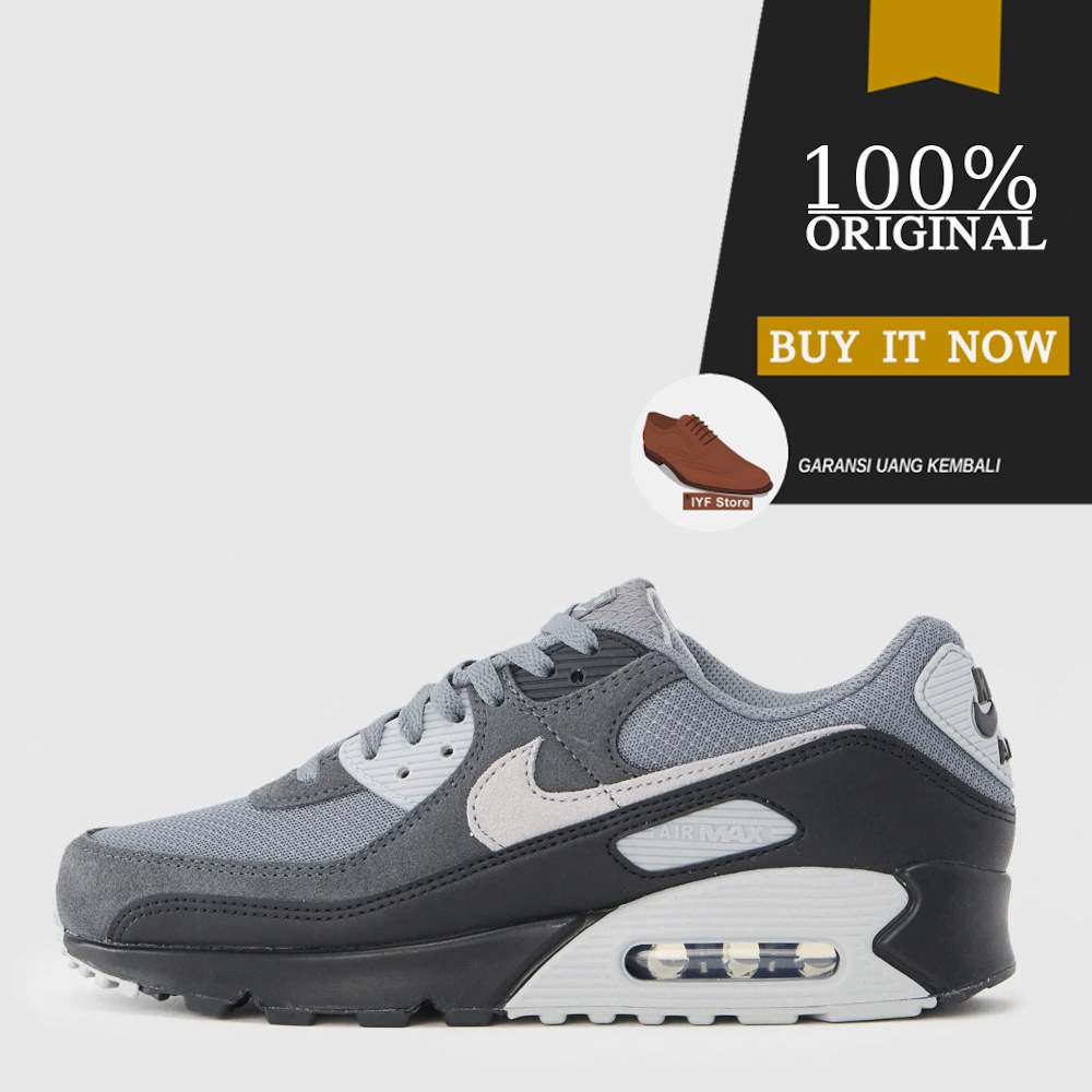 Nike Air Max 90 - Grey/Black/Dark Smoke Grey Style: DM0029-020
