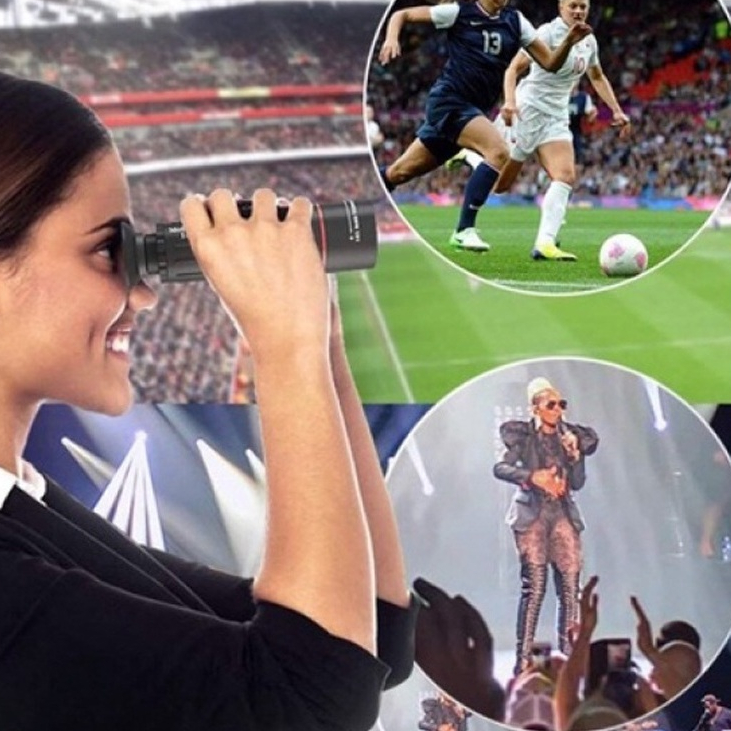 Lensa TeleZoom Handphone Apexel 18x25 Dengan Tripod