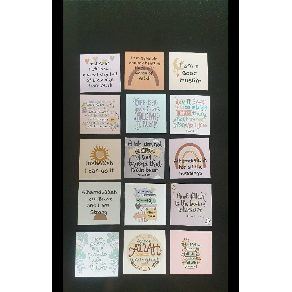 Afirmasi islami/ Kartu motivasi islam/ Islamic quotes card/ quotes islami