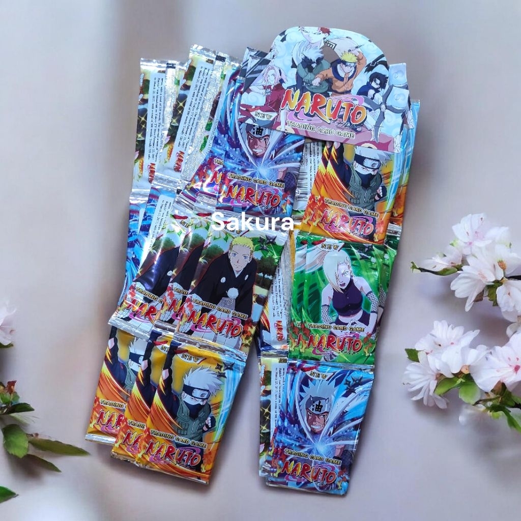 mainan kartu Naruto Tranding card hologram