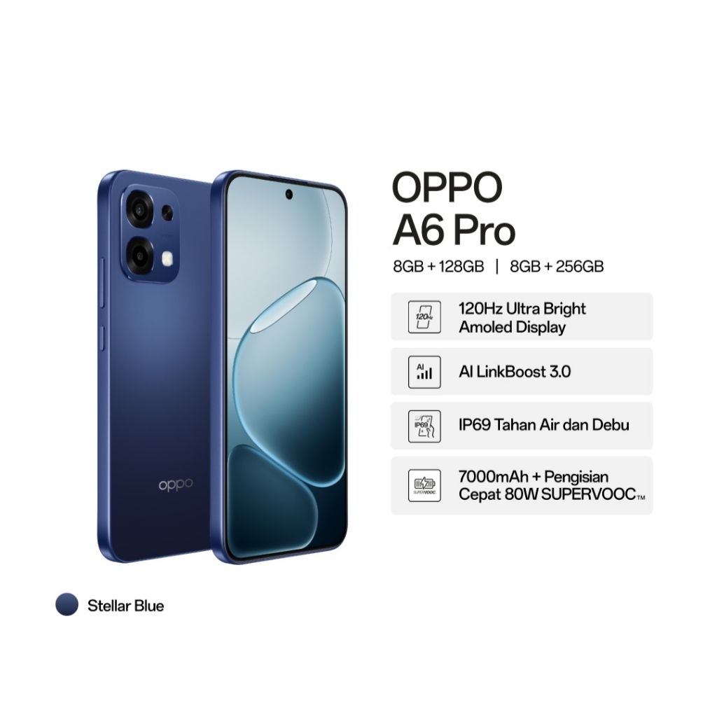 Oppo A6 Pro 5G 8/256 Bekas Second Garansi Resmi Erafone