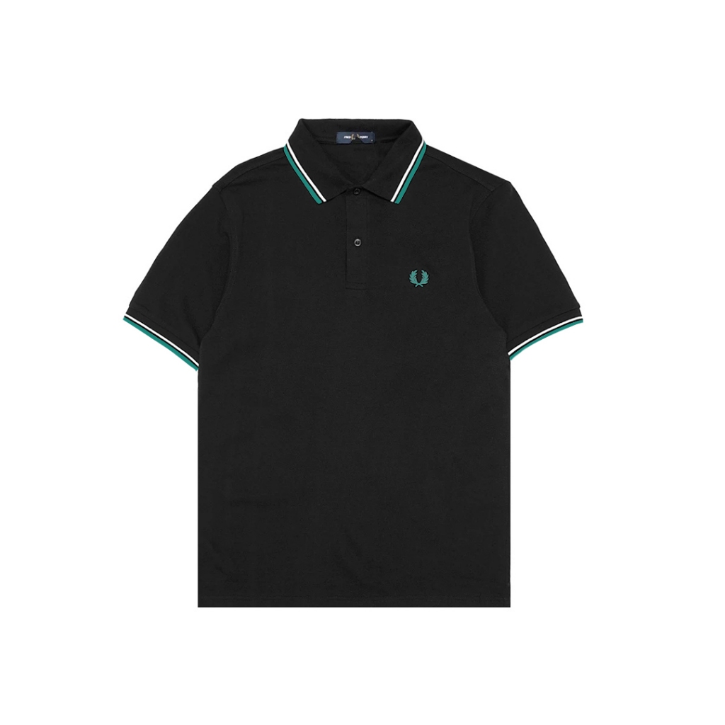 FPR Twin Tipped Polo Shirt - Hitam strip putih min