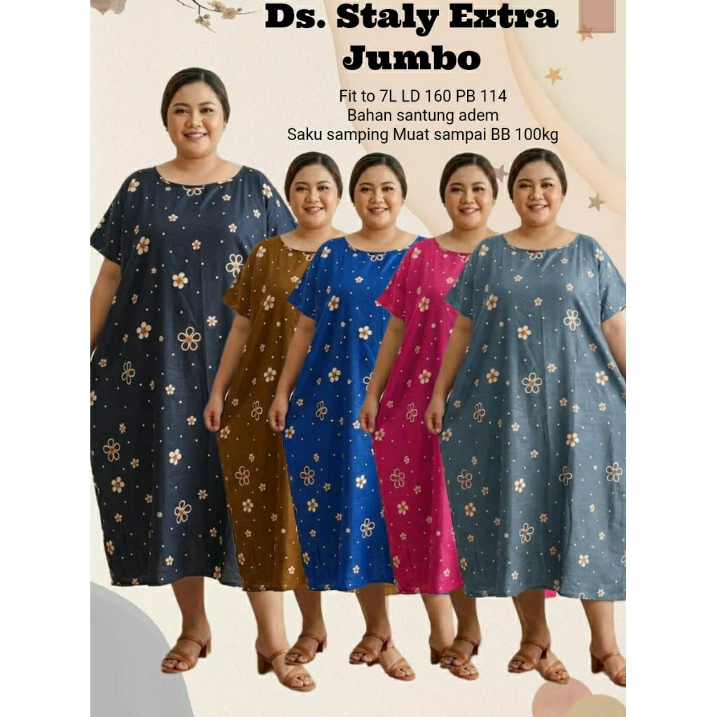 Daster Staly Extra Jumbo Ld 160/ Daster Batik/ Daster Murah