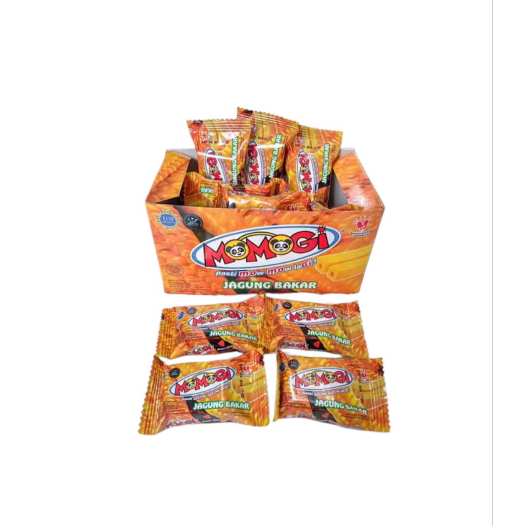 Momogi Mini Snack Rasa Jagung Bakar 5 Gram Original Eceran Isi 1pcs