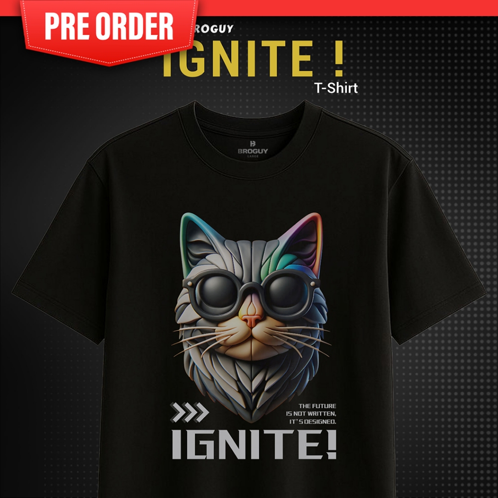 [ PRE ORDER ] BROGUY Kaos Pria Cat Energy 230 GSM Tebal & Premium