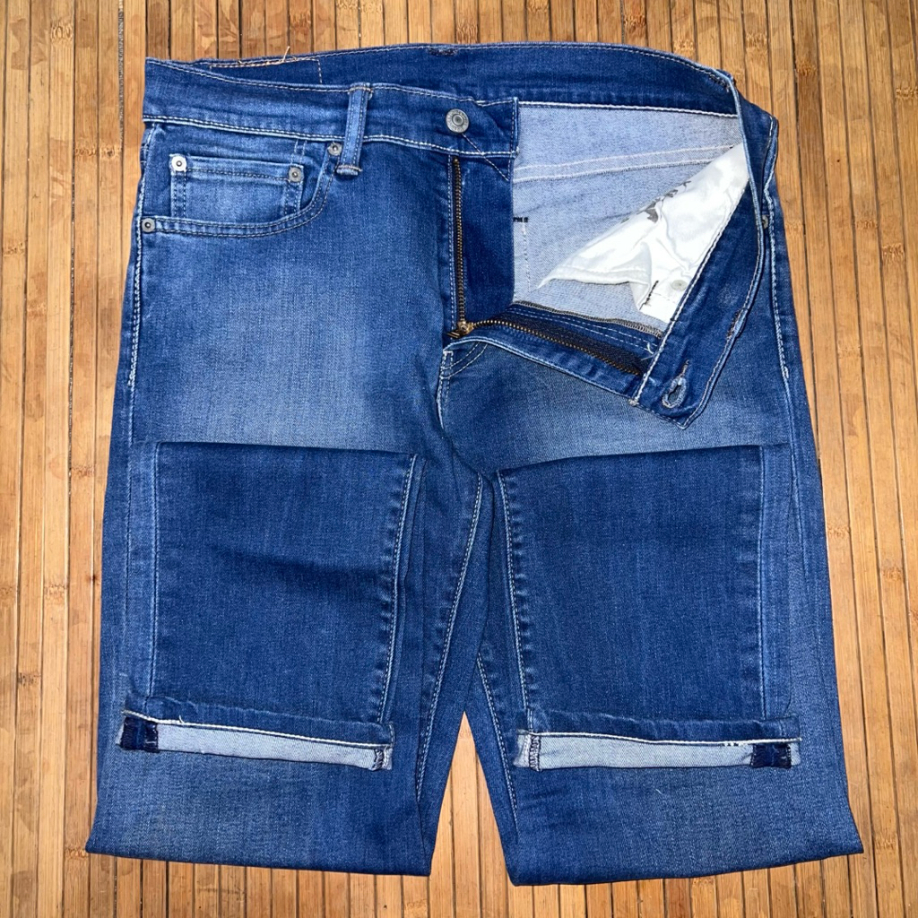 LEVIS 511 SLIM FIT BLUE DARK WASH STRETCH DENIM JEANS