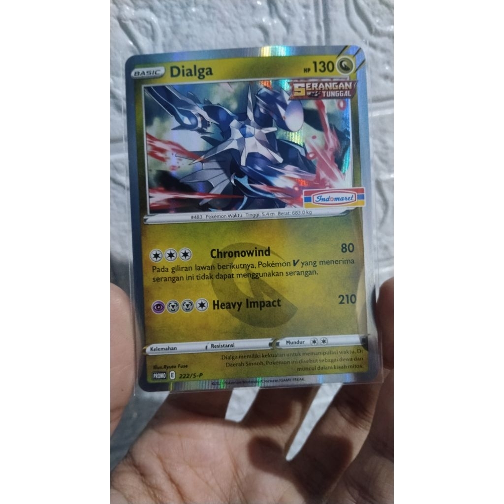 kartu pokemon dialga promo indomaret