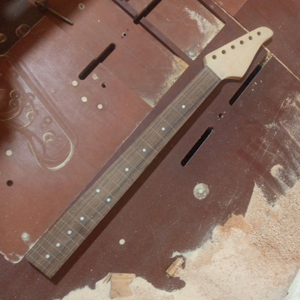 neck gitar custom unfinis