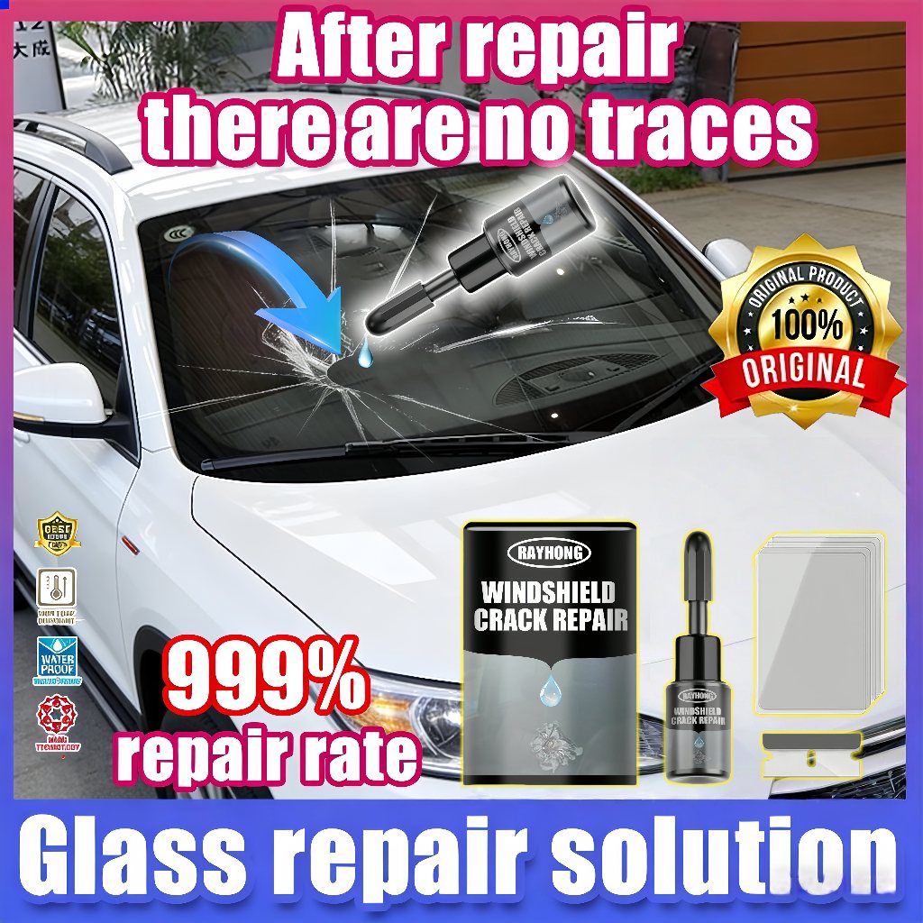 lem kaca depan mobil retak tanpa bekas original glass repair kit lem perekat kaca retak hp retak Ser