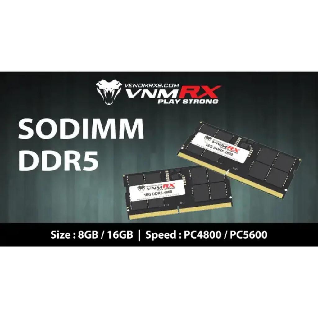 VenomRX Sodimm DDR5 8GB 5600MHz Memory RAM Laptop Notebook Garansi Lifetime