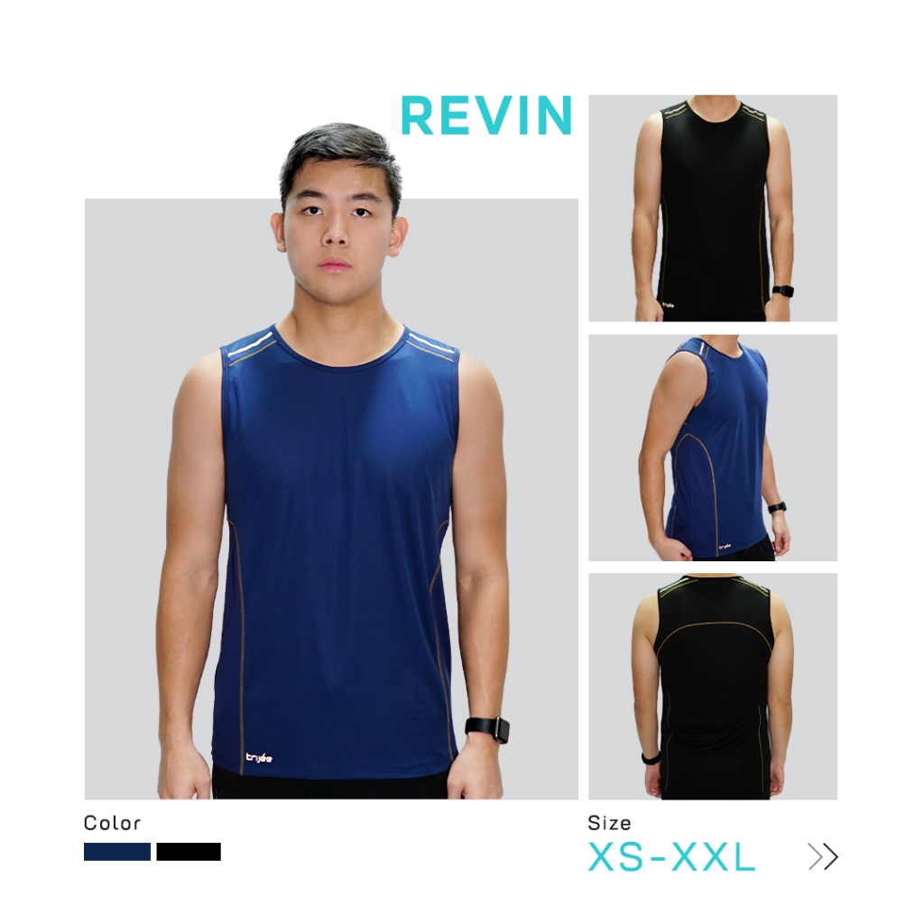 Trijee Racerback Men Singlet Pria Olahraga Gym Lari Hyrox Cowok Tanpa Lengan - Revin