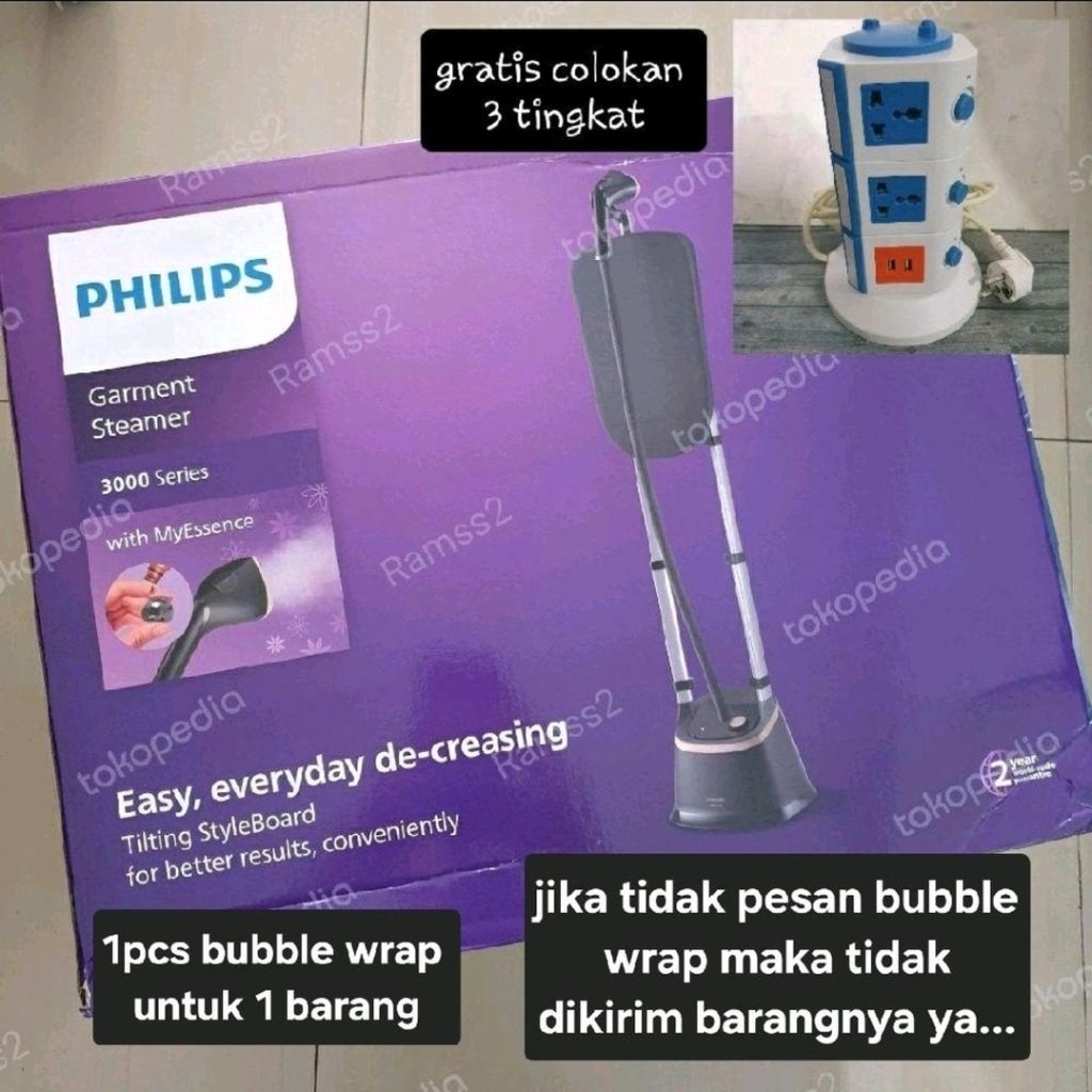 Philips Garment Stand Steamer Alat Uap Kain Iron Setrika Sing