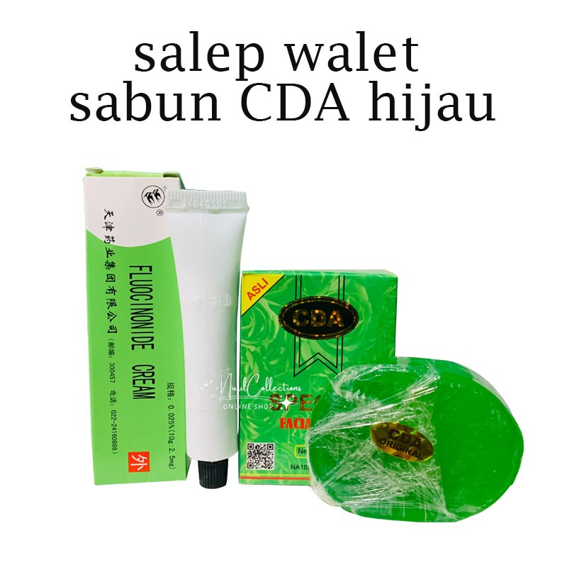 Paket Salep Walet Anti Iritasi + Sabun CDA Special Hijau Original BPOM - SALEP WALET PLUS SABUN CDA 