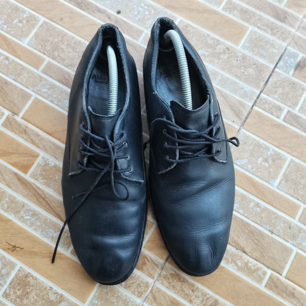 1456. SEPATU KULIT TIMBERLAND WARNA HITAM SIZE 43 INSOLE 27.5 PRELOVED