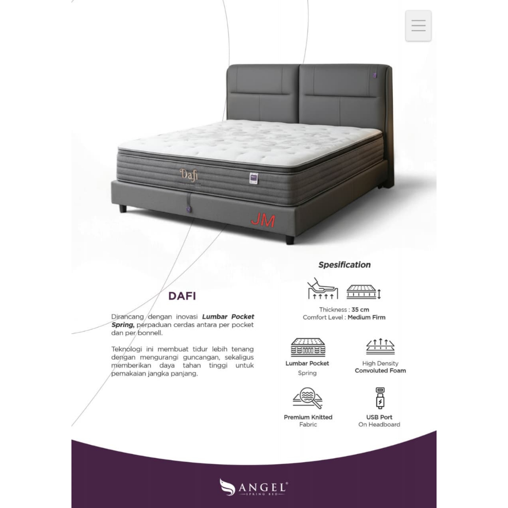 Spring Bed Angel Dafi