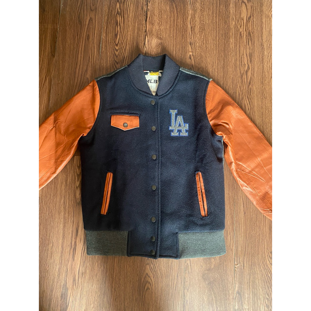 MLB Varsity LA Dodgers Suede Kulit