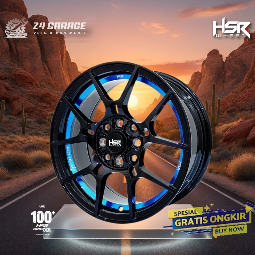 HSR WHEEL Velg Mobil HSR FE 06 Ring 16 Lebar 6.5 Alloy Carbon Steel PCD 5x114.3