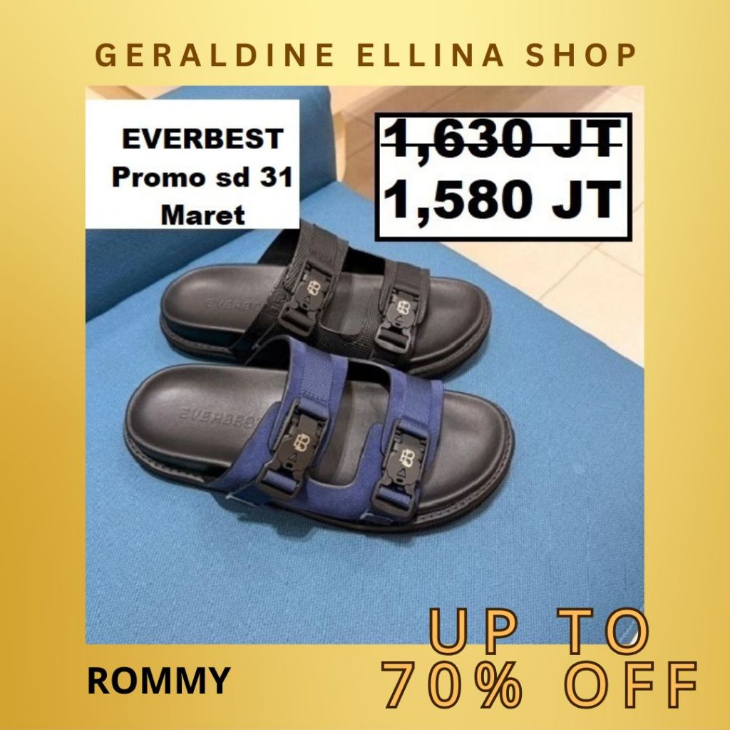 Sandal sendal EVERBEST pria original 100% Seri ROMMY