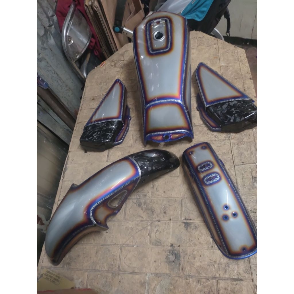 Body set RX King Airbrush titanium