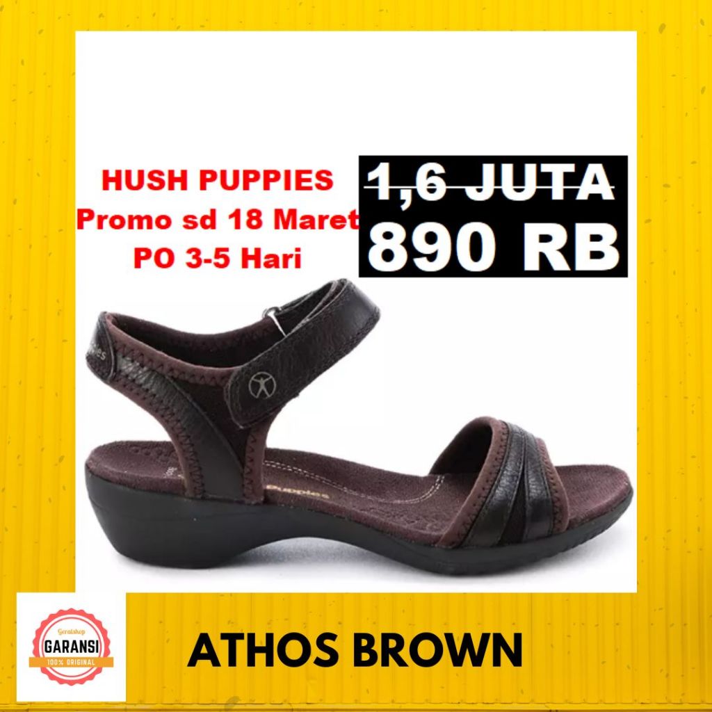 Sepatu sandal sendal Hush Puppies Wanita sale 100% original store seri ATHOS