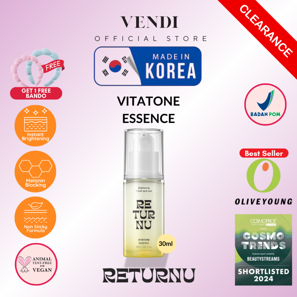 RETURNU Korea Vitatone Brightening Essence Serum Korea Korean Skincare 30ml