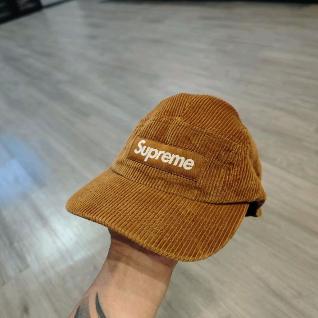 SUPREME Corduroy Camp Cap (FW22)Burnt Orange