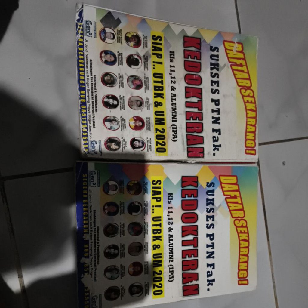 buku bekas belajar untuk masuk KEDOKTERAN PTN, BUKU LES KHUSUS MIMBINGAN KEDOKTERAN