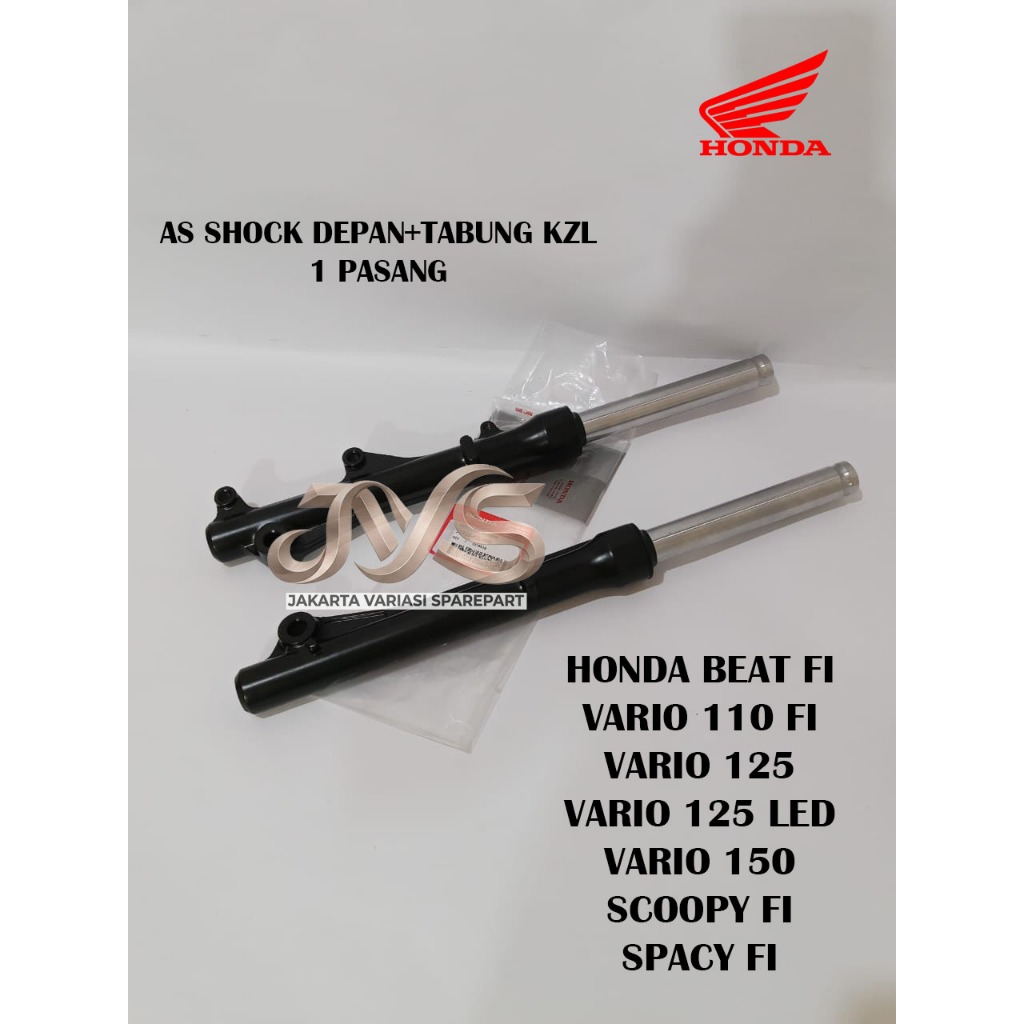 AS SHOCK DEPAN+TABUNG KZL HONDA BEAT FI,VARIO 110 FI,VARIO 125,VARIO 125 LED,VARIO 150,SCOOPY FI,SPA
