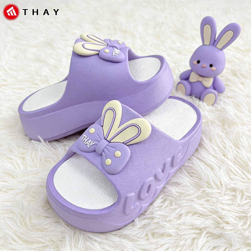 THAY-Sepatu hak wedges wanita modis sandal wanita karet EVA berkualitas tinggi yang lembut dan tebal