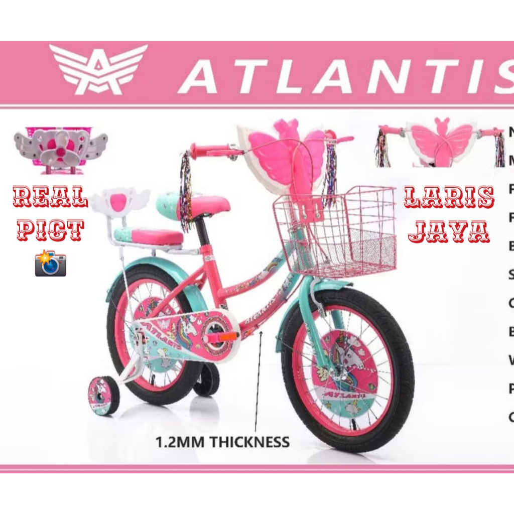 SEPEDA ANAK PEREMPUAN MINI 18 INCH ATLANTIS PONY BY ATLANTIS SEPEDA ANAK PEREMPUAN