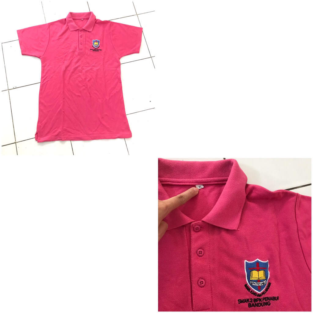 Baju Atasan SMAK 2 Warna Pink Fuschia
