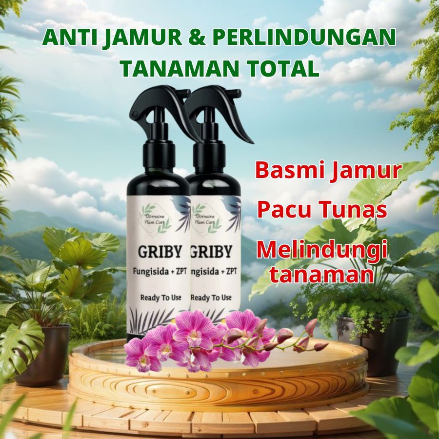 GRIBY - Fungisida & Bakterisida dengan ZPT – Obat Anti Jamur & Bakteri 3 in 1 Aman untuk Semua Tanam