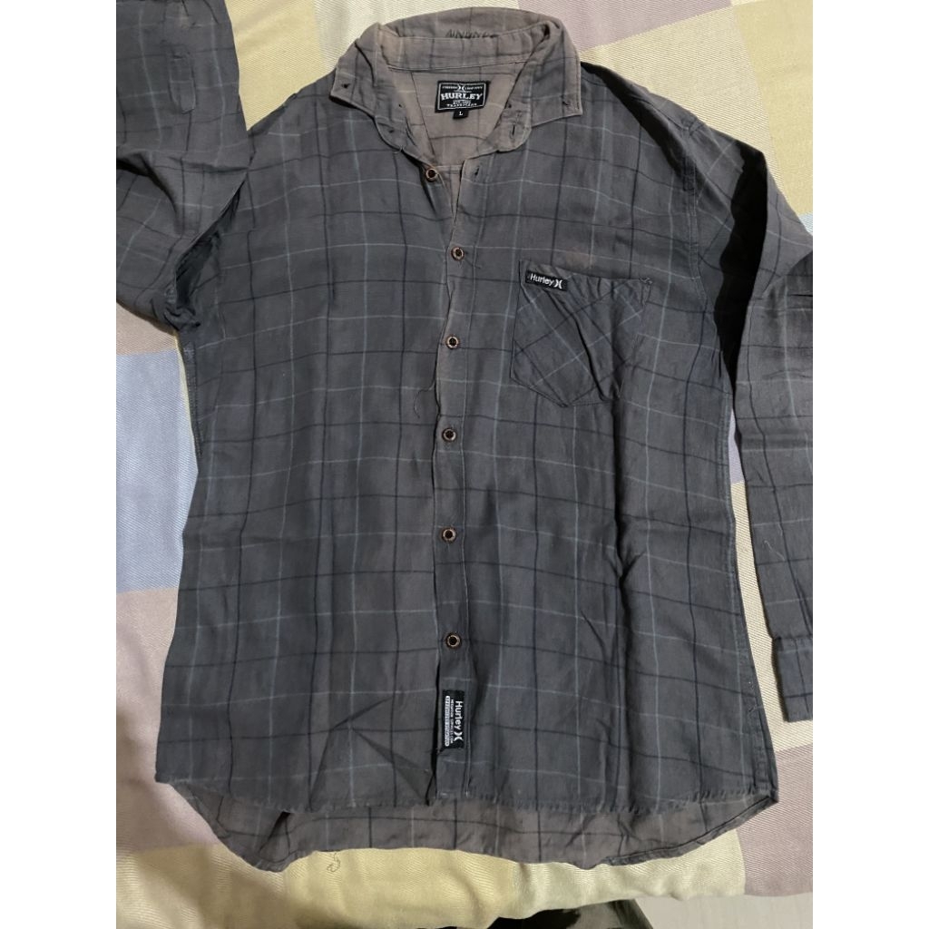 Kemeja Kotak Hurley x