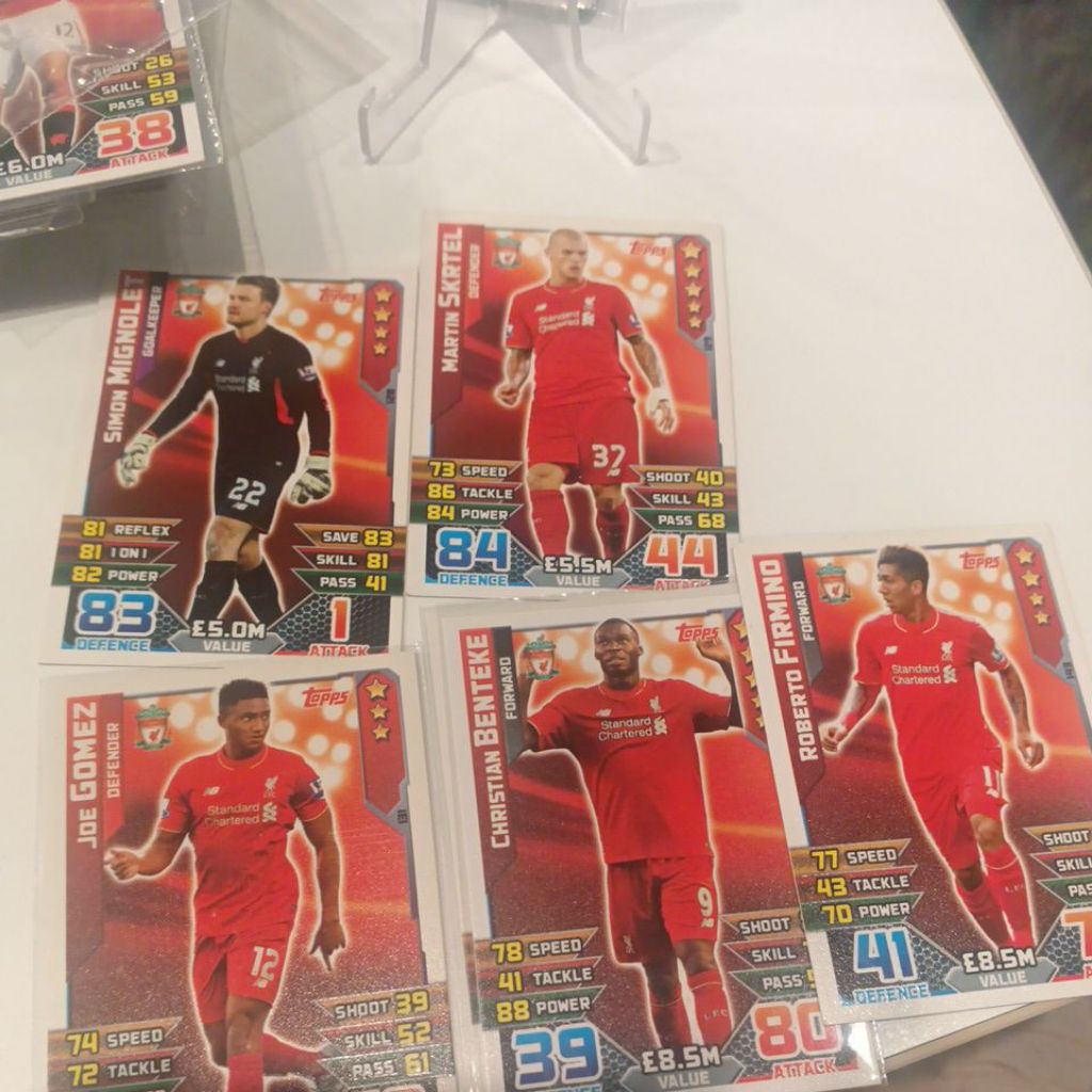 kartu bola match attax epl 2015/2016 Liverpool base card