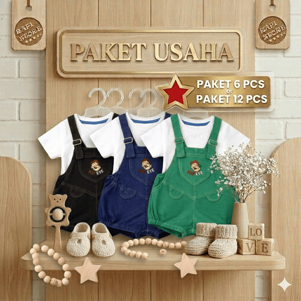 PAKET USAHA Baju Kodok Anak Premium / Setelan Kodok / Baju Anak / Setelan Baju / Jumper Bayi / Untuk