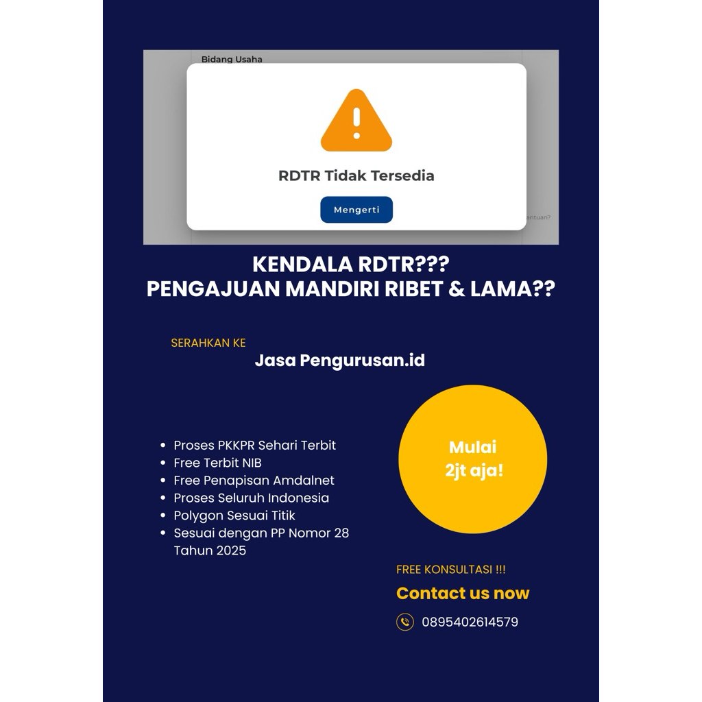 Verifikasi PKKPR RDTR