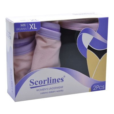 SCORLINES CELANA DALAM WANITA XL 02PCS