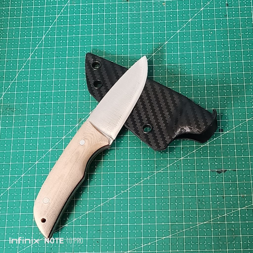 Pisau Camping / EDC Knive SKD11 (setara Bohler K110)