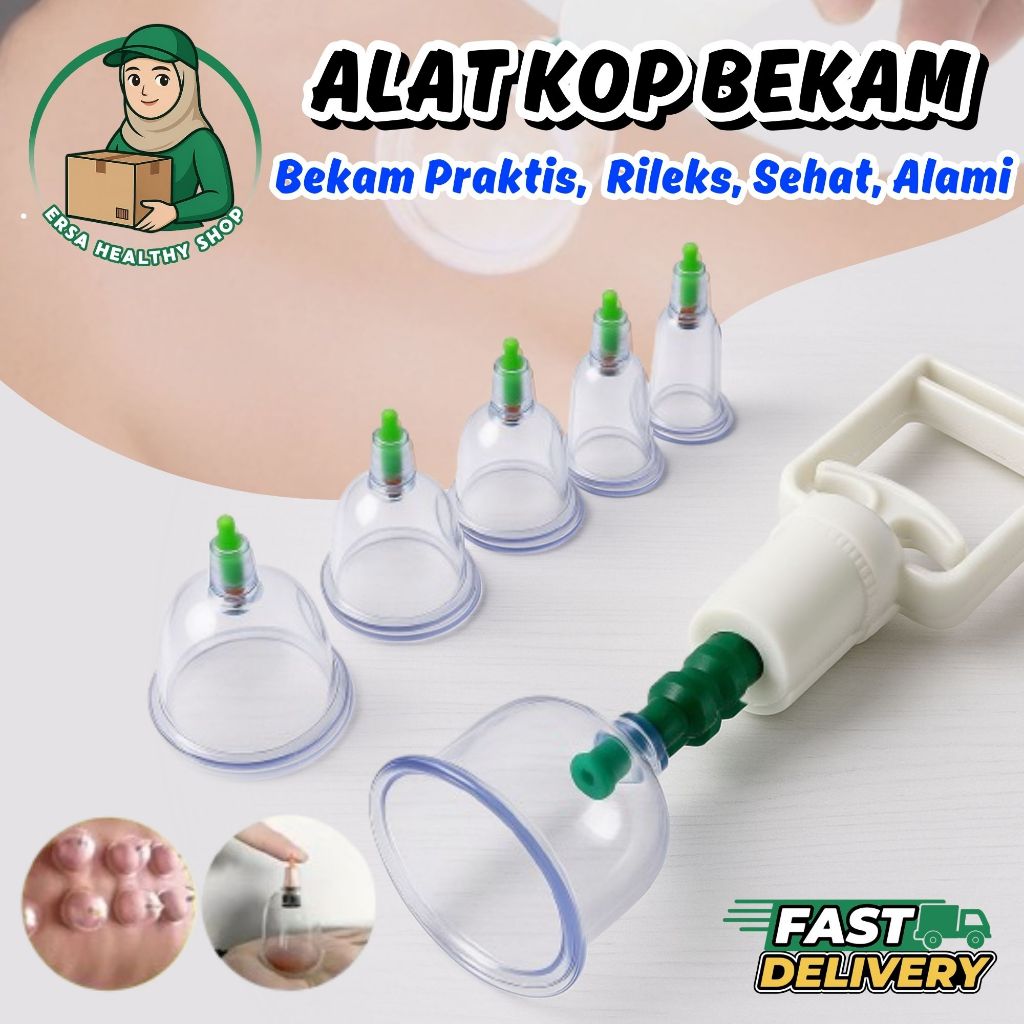 KOP ANGIN 6PCS / ALAT KOP BEKAM 6 CUP / ALAT TERAPI BEKAM