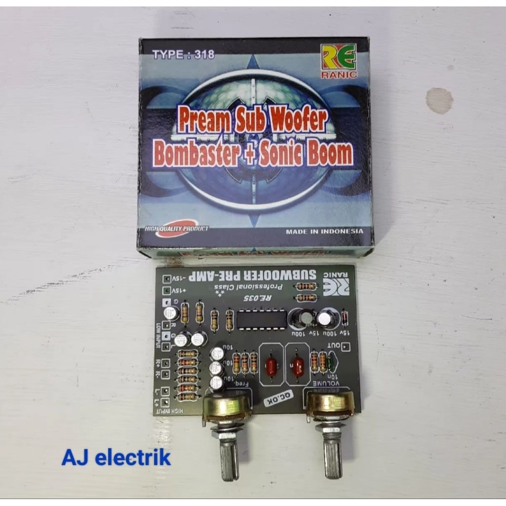Kit Pre Amp Subwoofer Preamp Type. 318