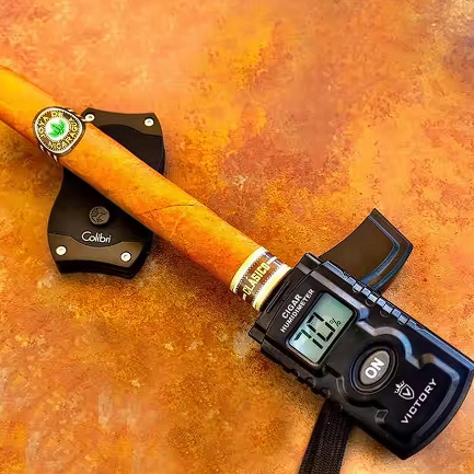 Digital Cigar Humidometer Portable Electric Cigar Humidifier Humidor Humidity Meter Hygrometer Needl