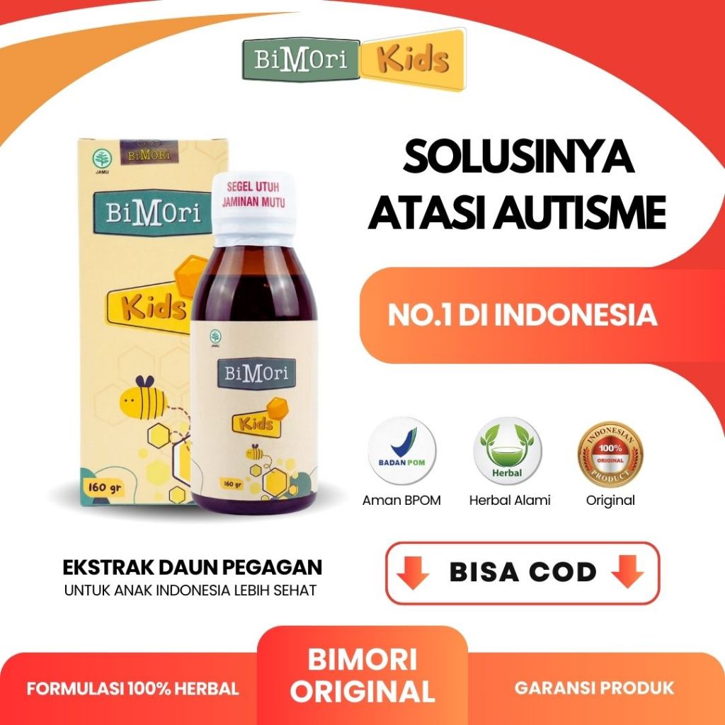 Bimori Kids Obat Herbal Anak Autisme | Nutrisi Anak Terlambat Bicara Speech Delay | Obat Anak Autis 